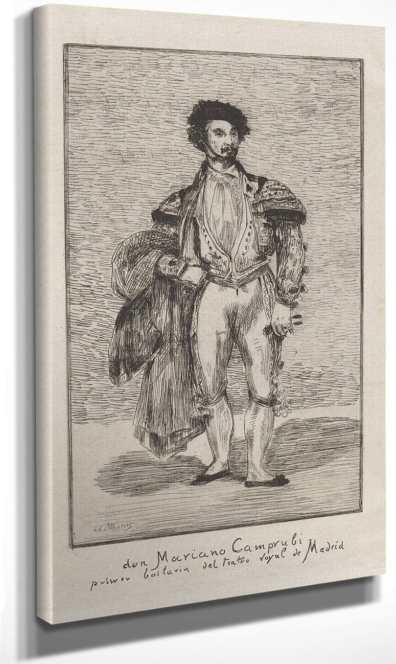 Don Mariano Camprubi Primer Bailarin Del Teatro Royal De Madrid (Don Mariano Camprubi First Dancer Of The Teatro Royal De Madrid) By Edouard Manet