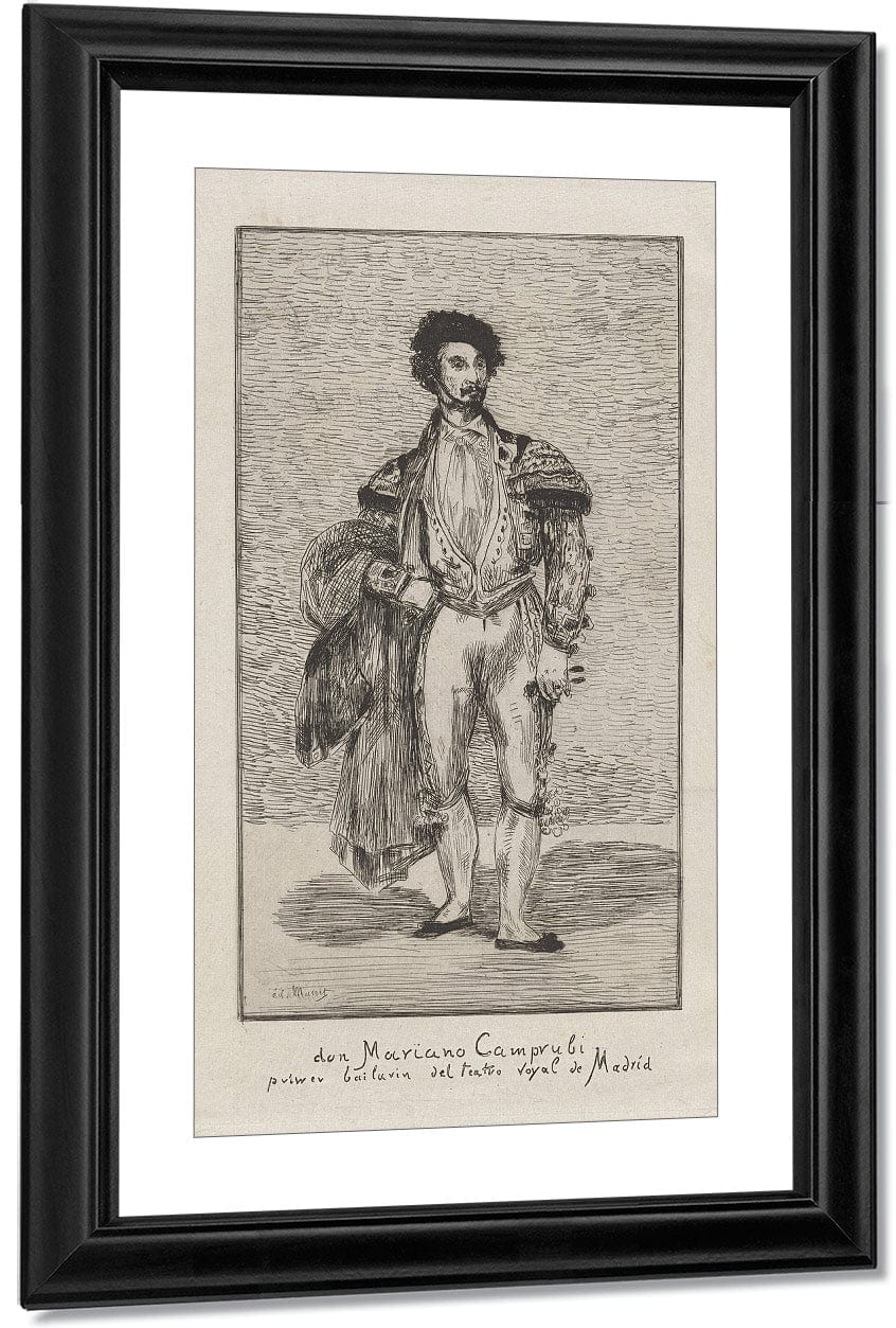 Don Mariano Camprubi Primer Bailarin Del Teatro Royal De Madrid (Don Mariano Camprubi First Dancer Of The Teatro Royal De Madrid) By Edouard Manet - Image 2