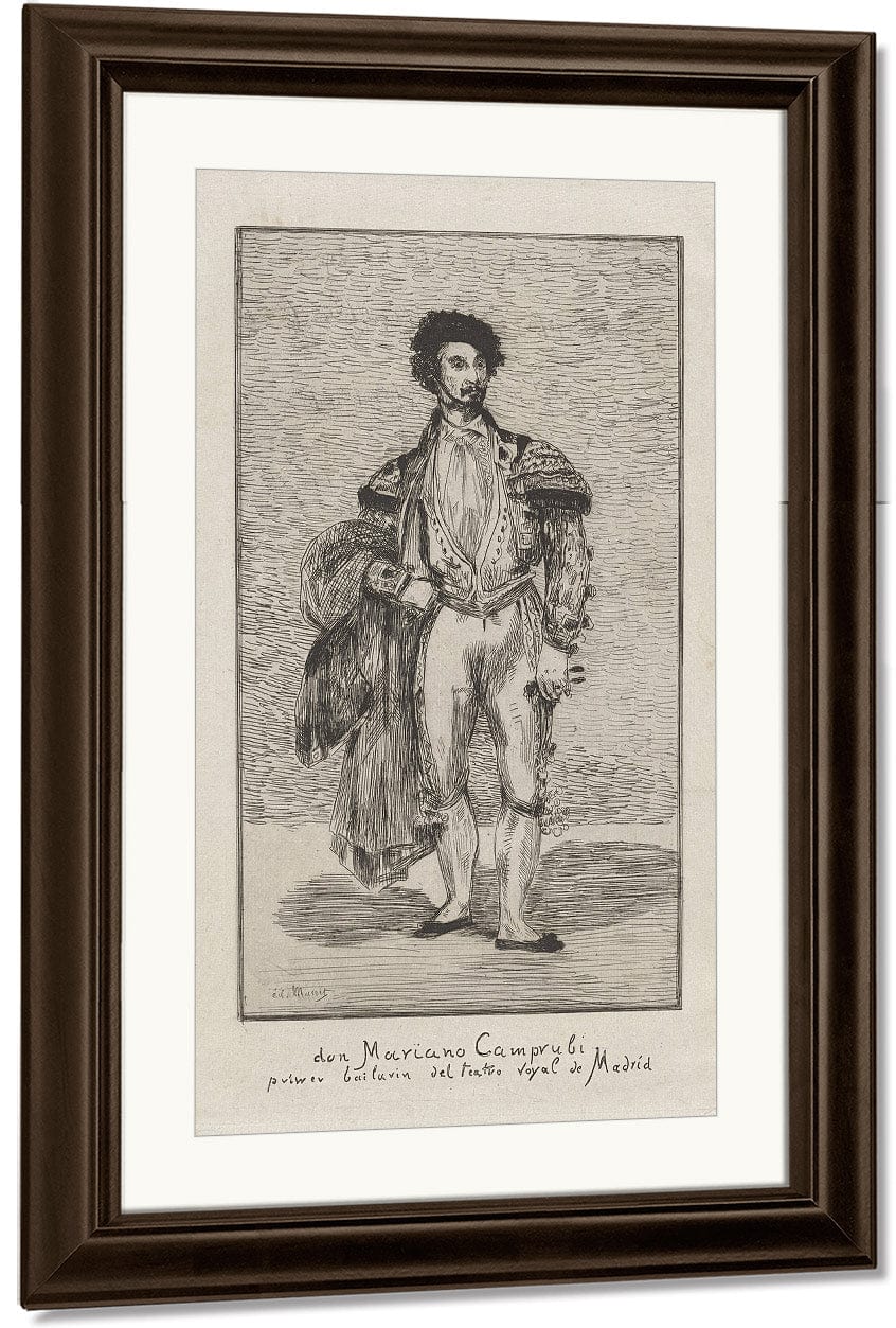 Don Mariano Camprubi Primer Bailarin Del Teatro Royal De Madrid (Don Mariano Camprubi First Dancer Of The Teatro Royal De Madrid) By Edouard Manet - Image 3