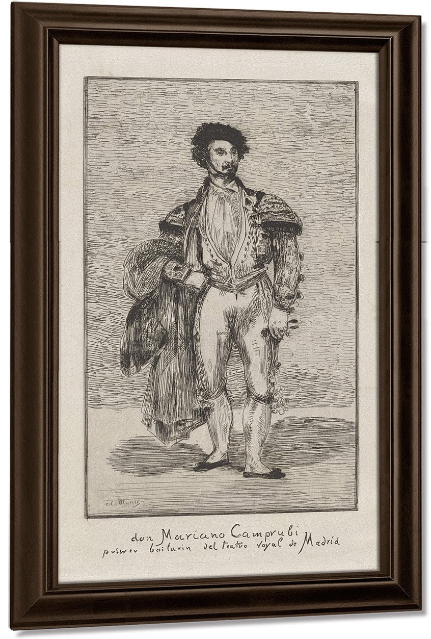 Don Mariano Camprubi Primer Bailarin Del Teatro Royal De Madrid (Don Mariano Camprubi First Dancer Of The Teatro Royal De Madrid) By Edouard Manet - Image 4