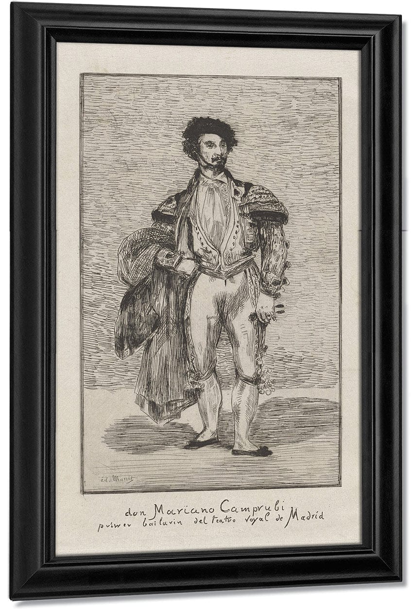 Don Mariano Camprubi Primer Bailarin Del Teatro Royal De Madrid (Don Mariano Camprubi First Dancer Of The Teatro Royal De Madrid) By Edouard Manet - Image 6