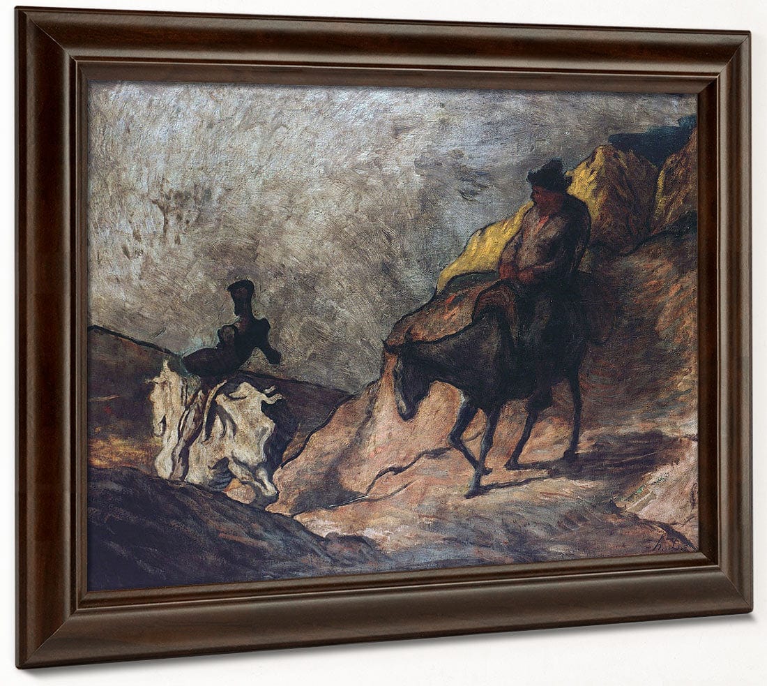 Don Quixote And Sancho Panza By Honore Daumier - Image 6