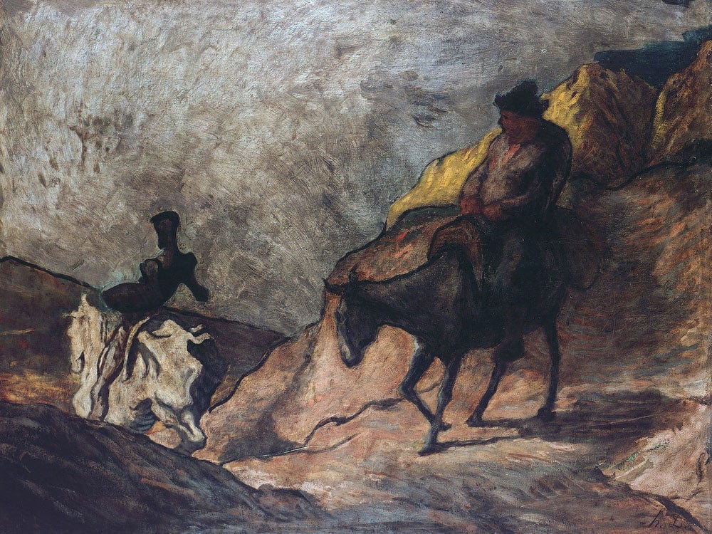 Don Quixote And Sancho Panza By Honore Daumier - Image 7