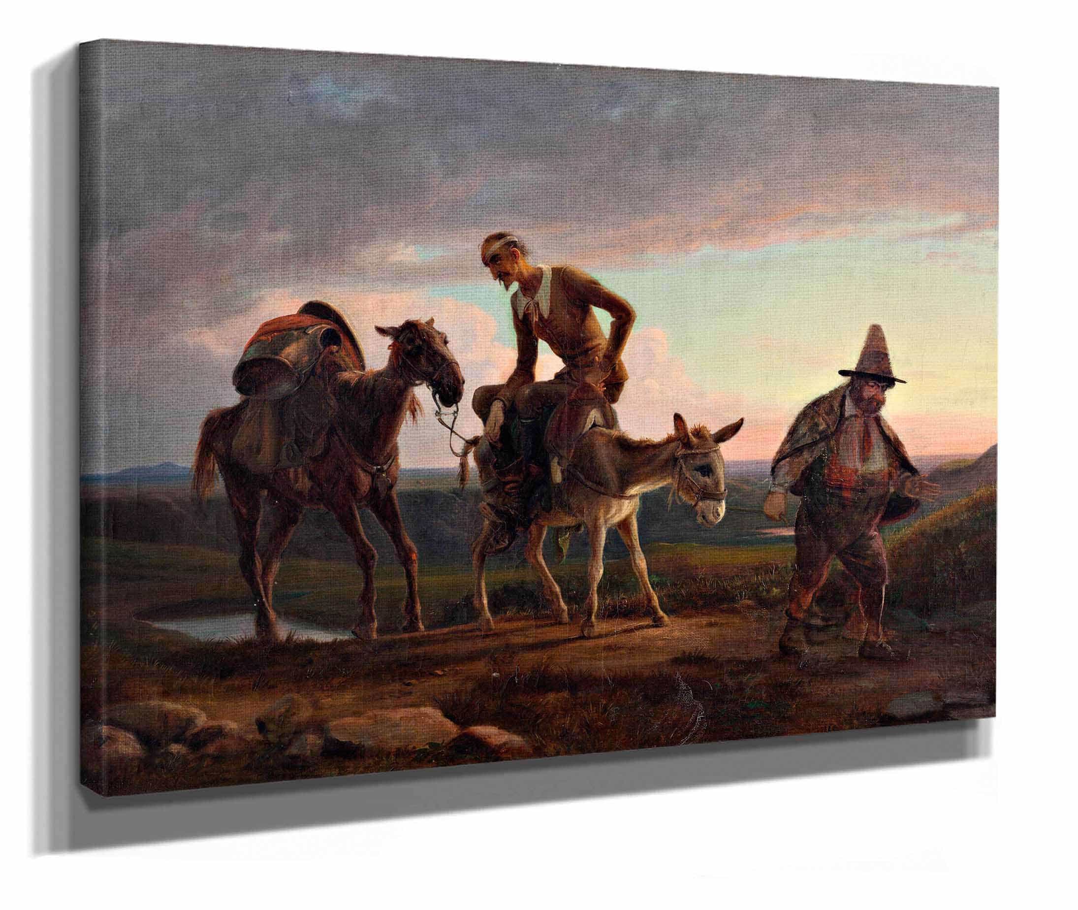 Don Quixotes First Ride Home by Wilhelm Marstrand - Image 2