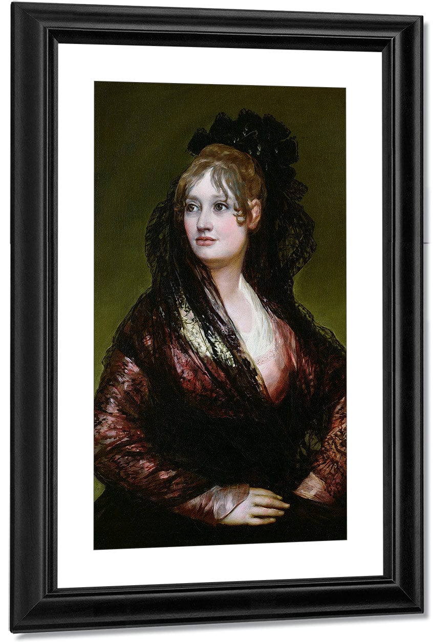 Dona Isabel De Porcel Exh. 1805 By Francisco De Goya - Image 3