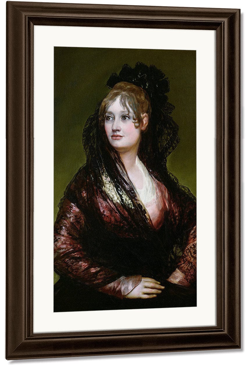 Dona Isabel De Porcel Exh. 1805 By Francisco De Goya - Image 4