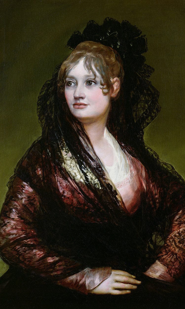 Dona Isabel De Porcel Exh. 1805 By Francisco De Goya - Image 6