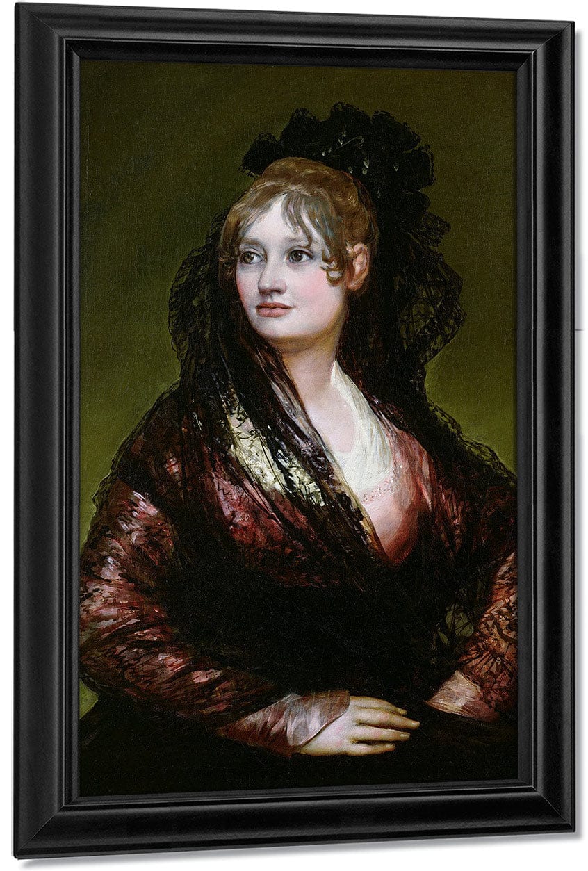Dona Isabel De Porcel Exh. 1805 By Francisco De Goya - Image 7