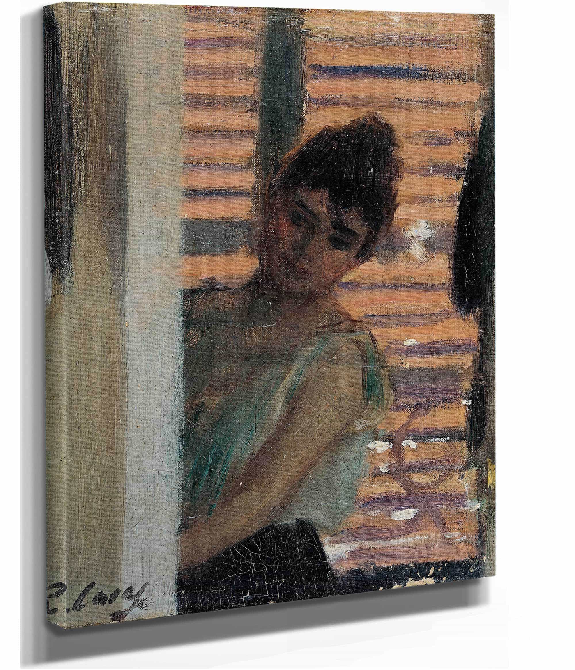 Dona Rera Persiana Woman Against A Blind by Ramon Casas - Image 2