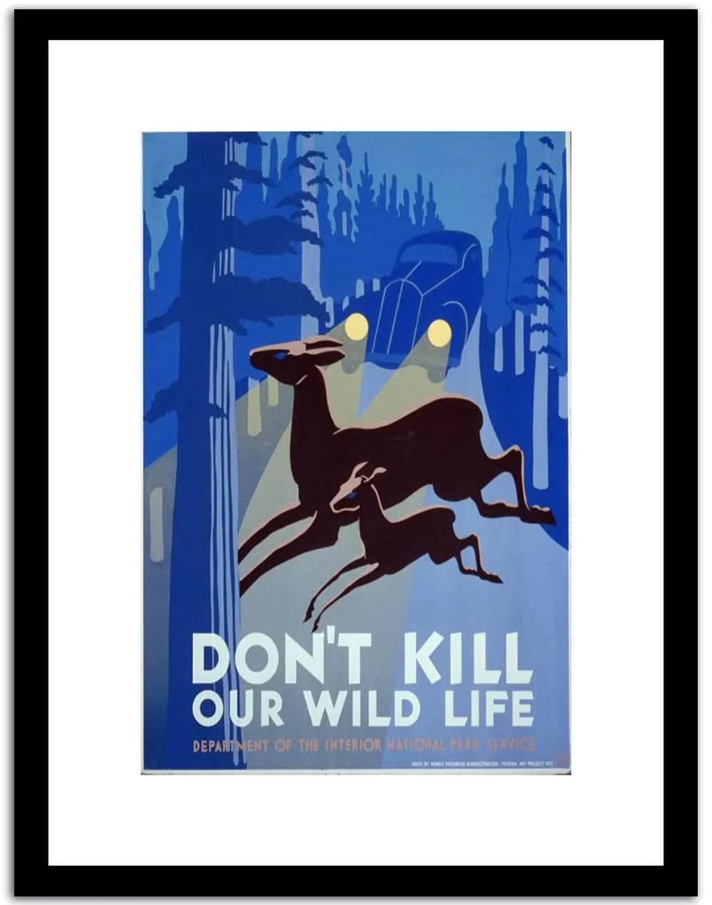 Don't Kill Our Wild Life Vintage Poster