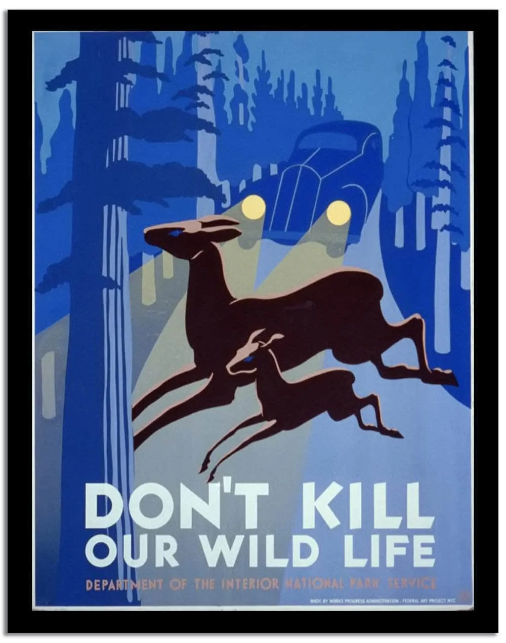 Don't Kill Our Wild Life Vintage Poster - Image 2