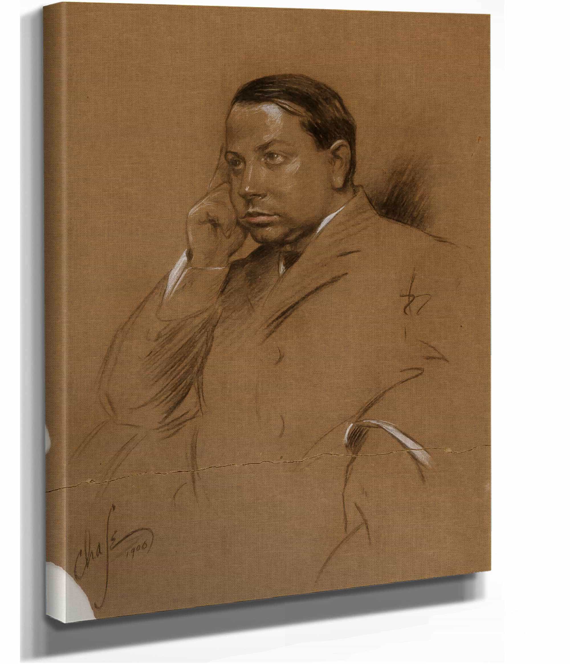 Dr Eduardo San Giovanni by William Merritt Chase - Image 2