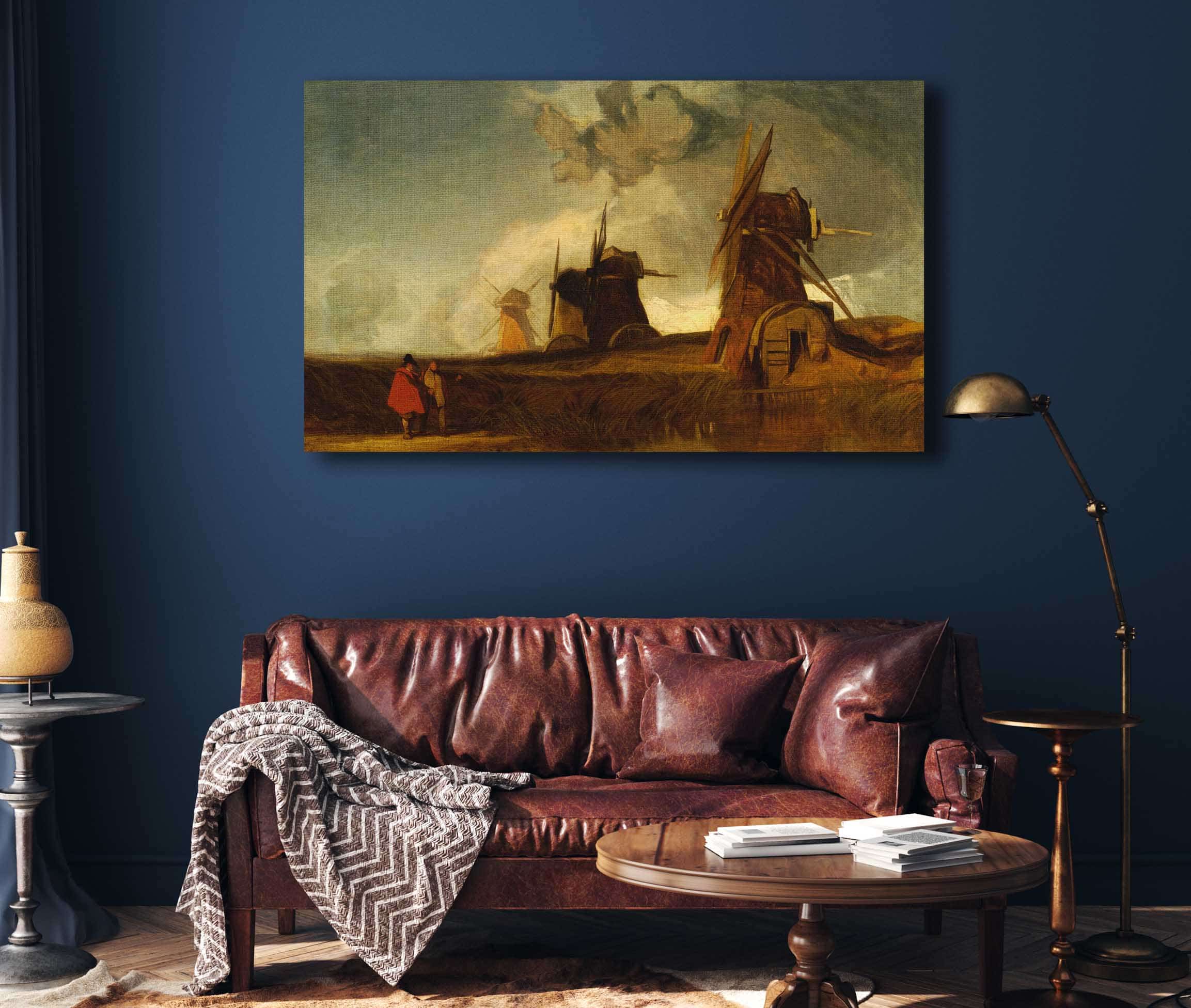 Drainage Mills In The Fens Croyland Lincolnshire by John Sell Cotman - Image 4