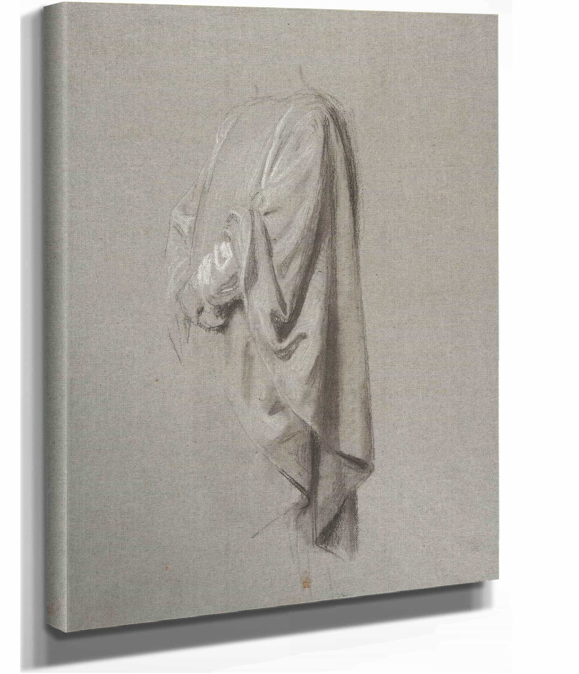 Drapery Study For A Cleric by Isidore Pils - Image 3