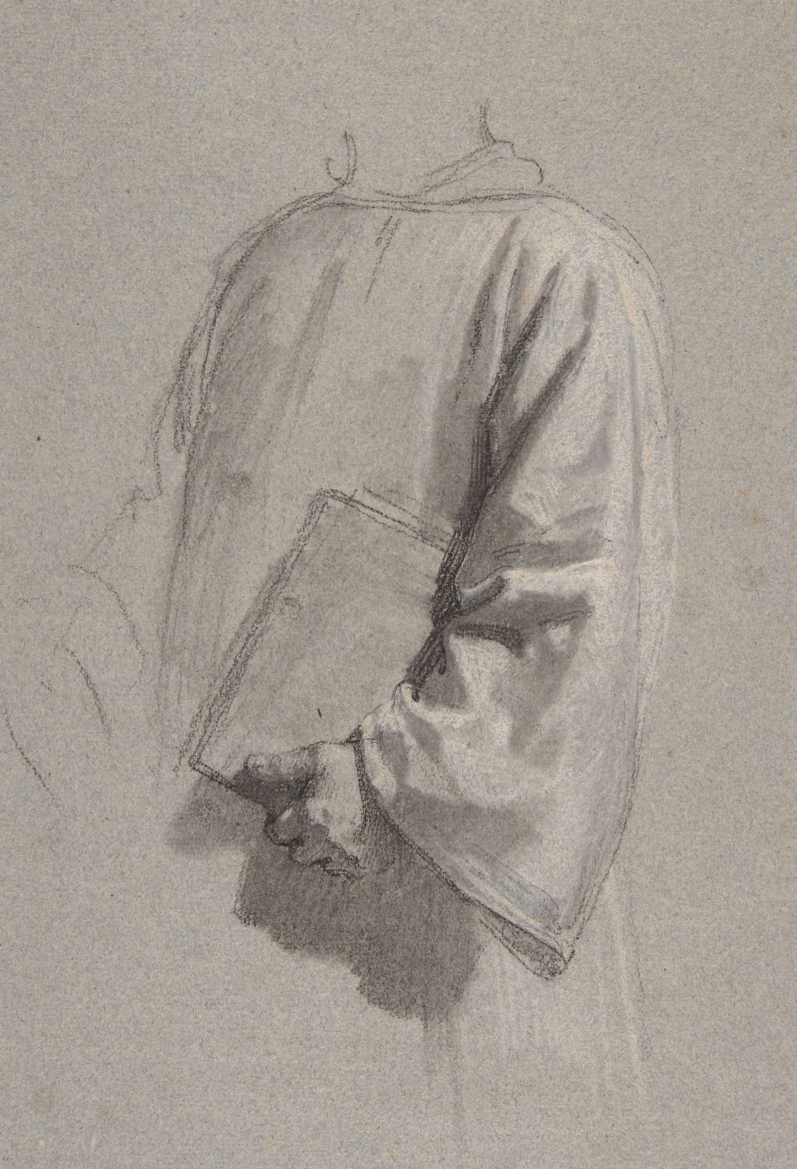 Drapery Study For A Cleric by Isidore Pils - Image 6