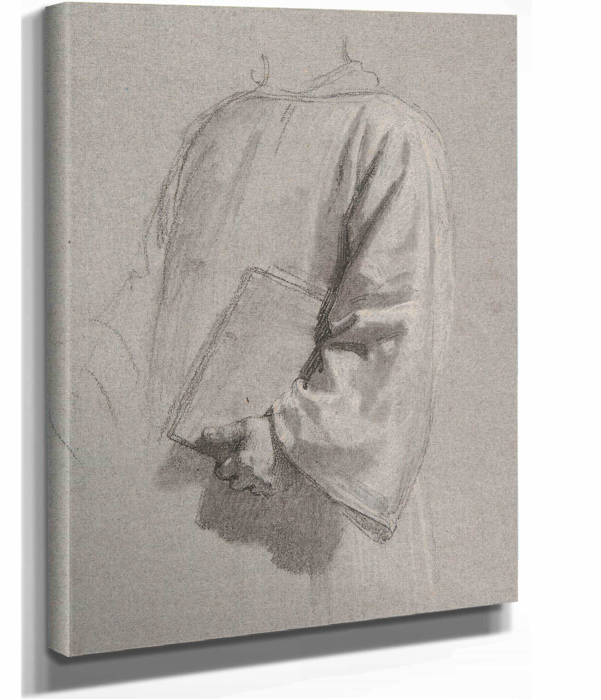 Drapery Study For A Cleric by Isidore Pils - Image 7