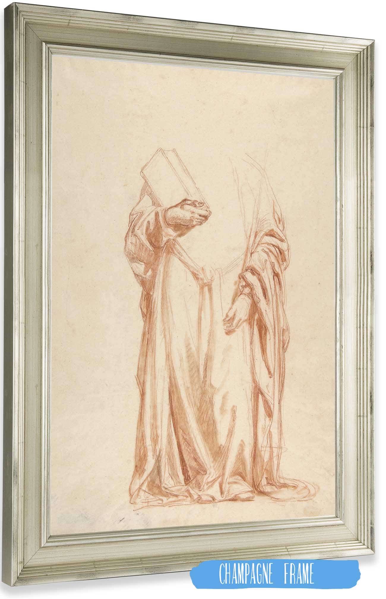 Drapery Study For Sainte Clotilde by Isidore Pils - Image 2