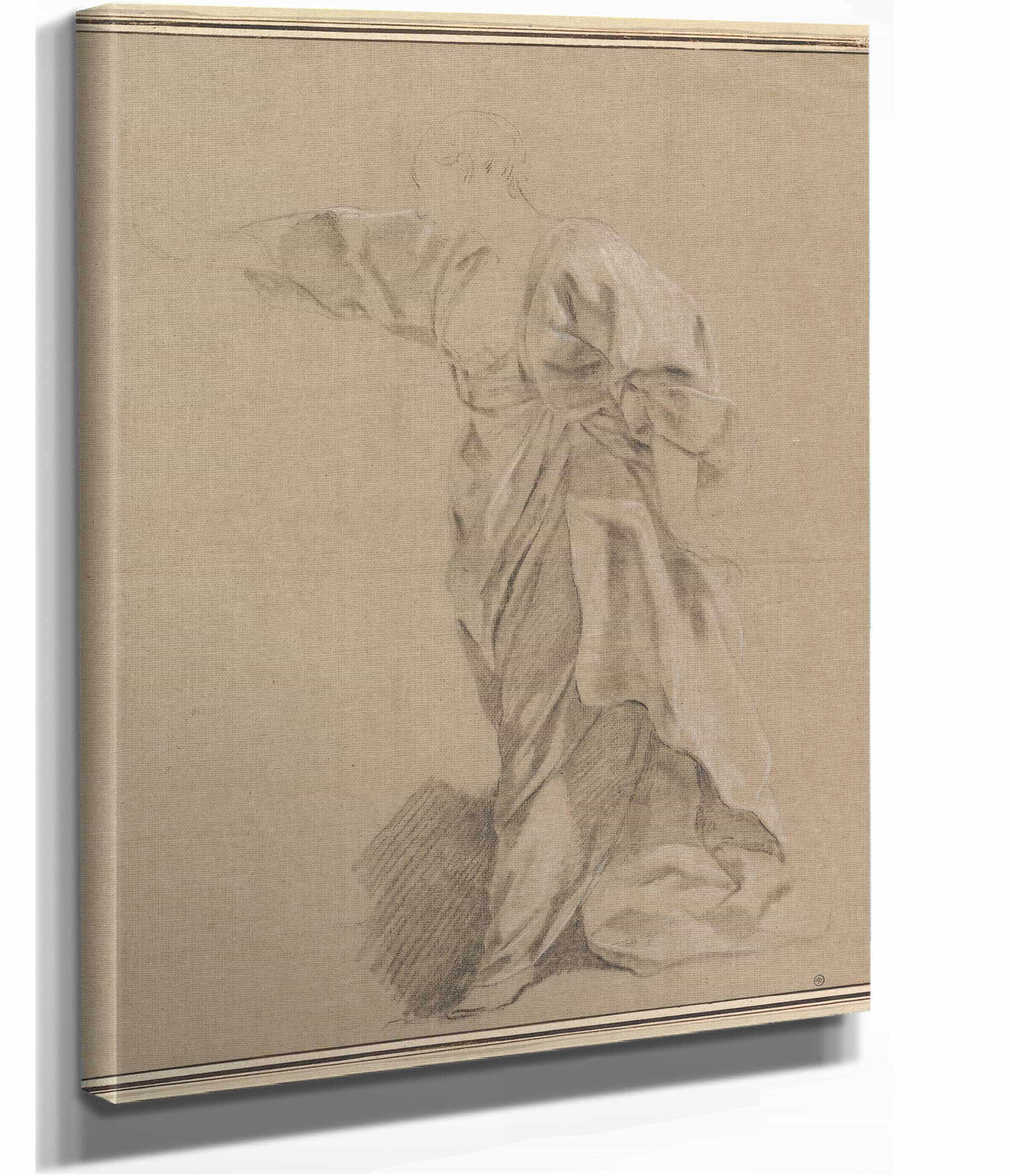 Drapery Study Of A Woman With An Outstretched Arm by Louis Jean Francois Lagrenee - Image 2