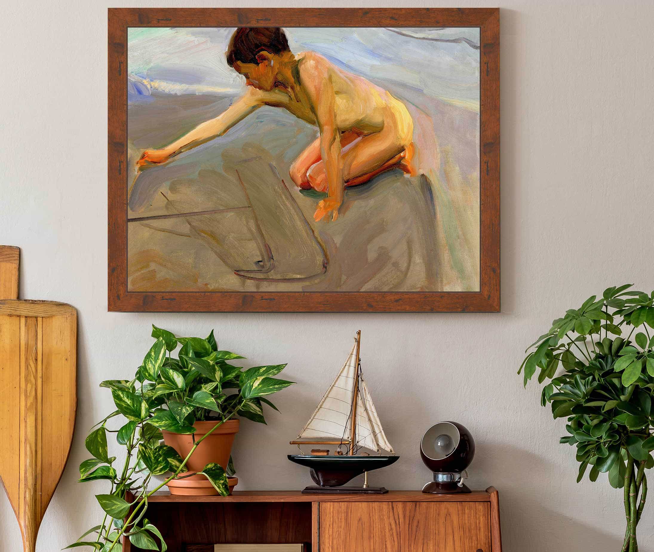 Drawing In The Sand by Joaquin Sorolla - Image 3