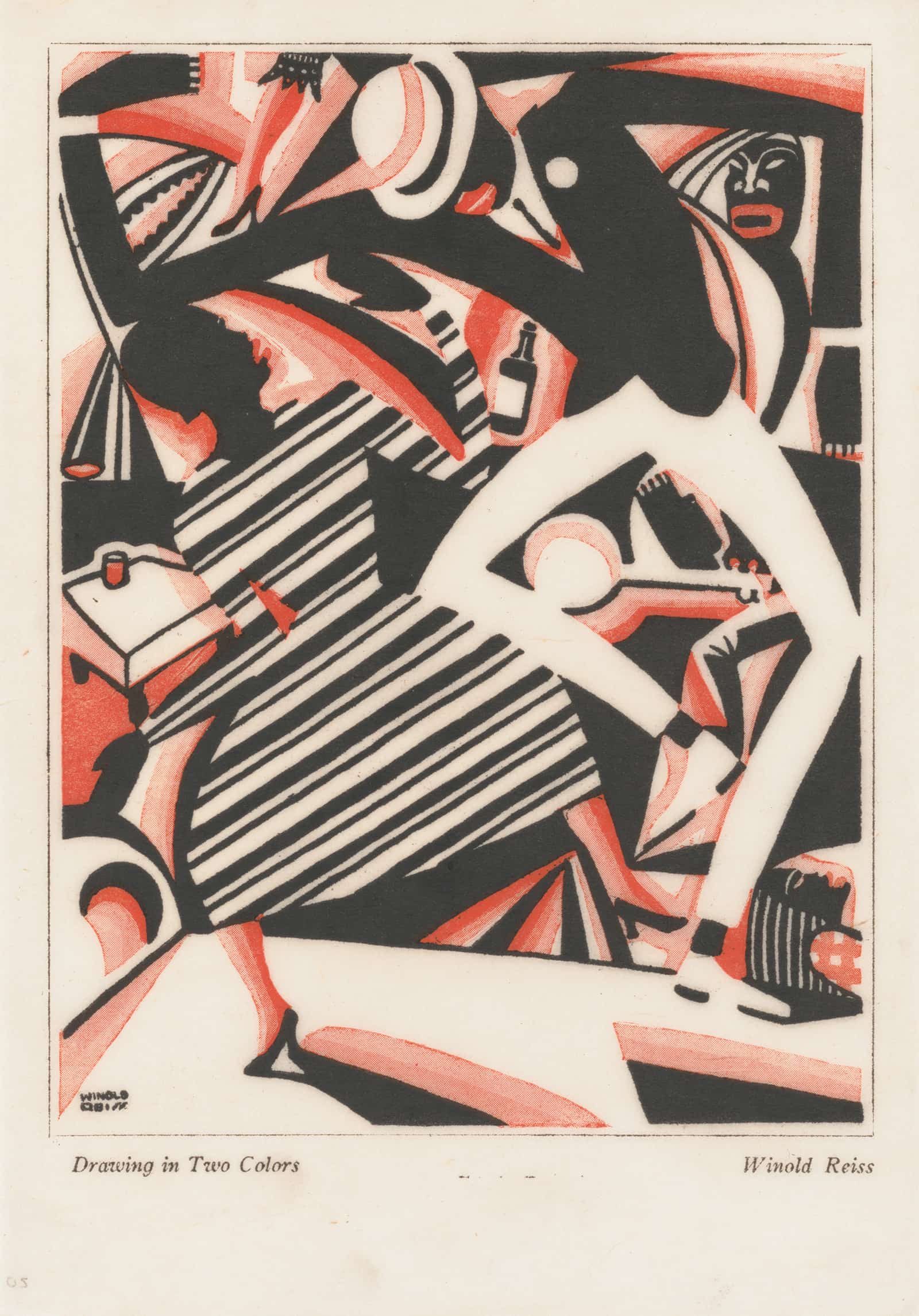 Drawing In Two Colors by Winold Reiss - Image 2