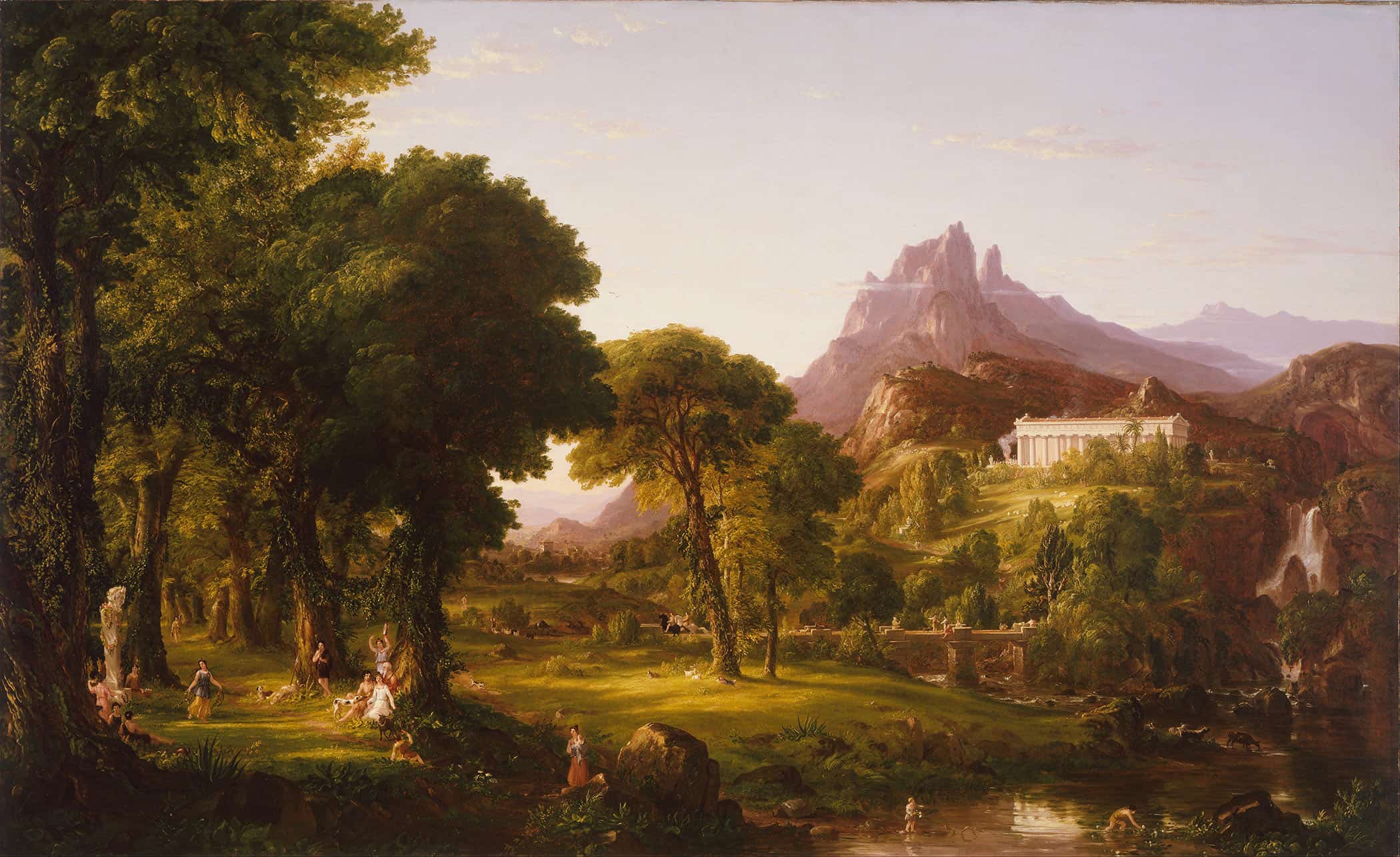 Dream Of Arcadia by Thomas Cole - Image 2