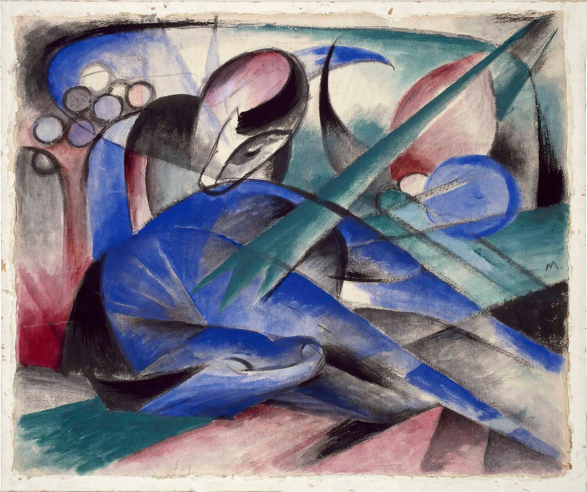 Dreaming Horse by Franz Marc - Image 2