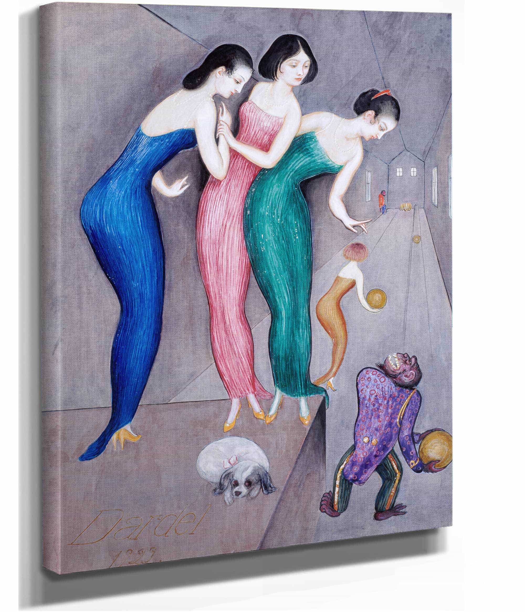 Dreams And Fantasies No The Skittle Alley by Nils Dardel - Image 2
