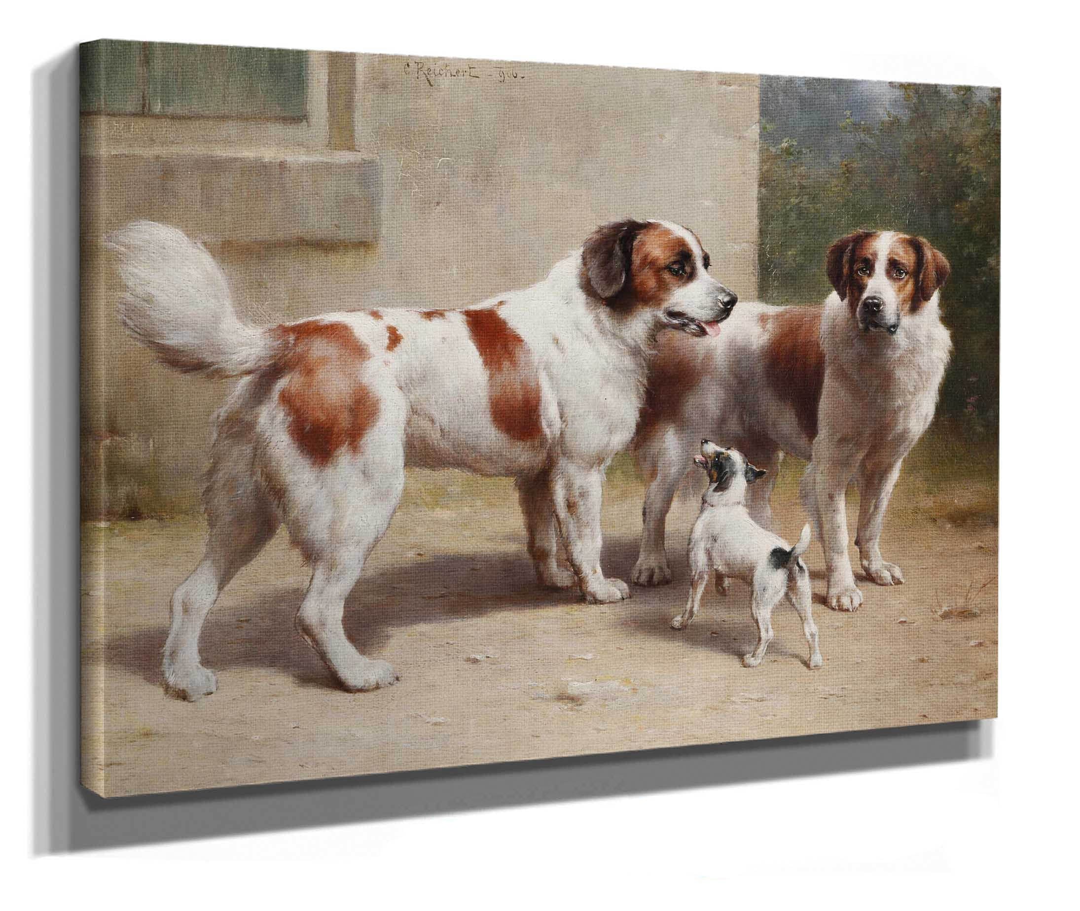 Drei Hunde by Carl Reichert - Image 2