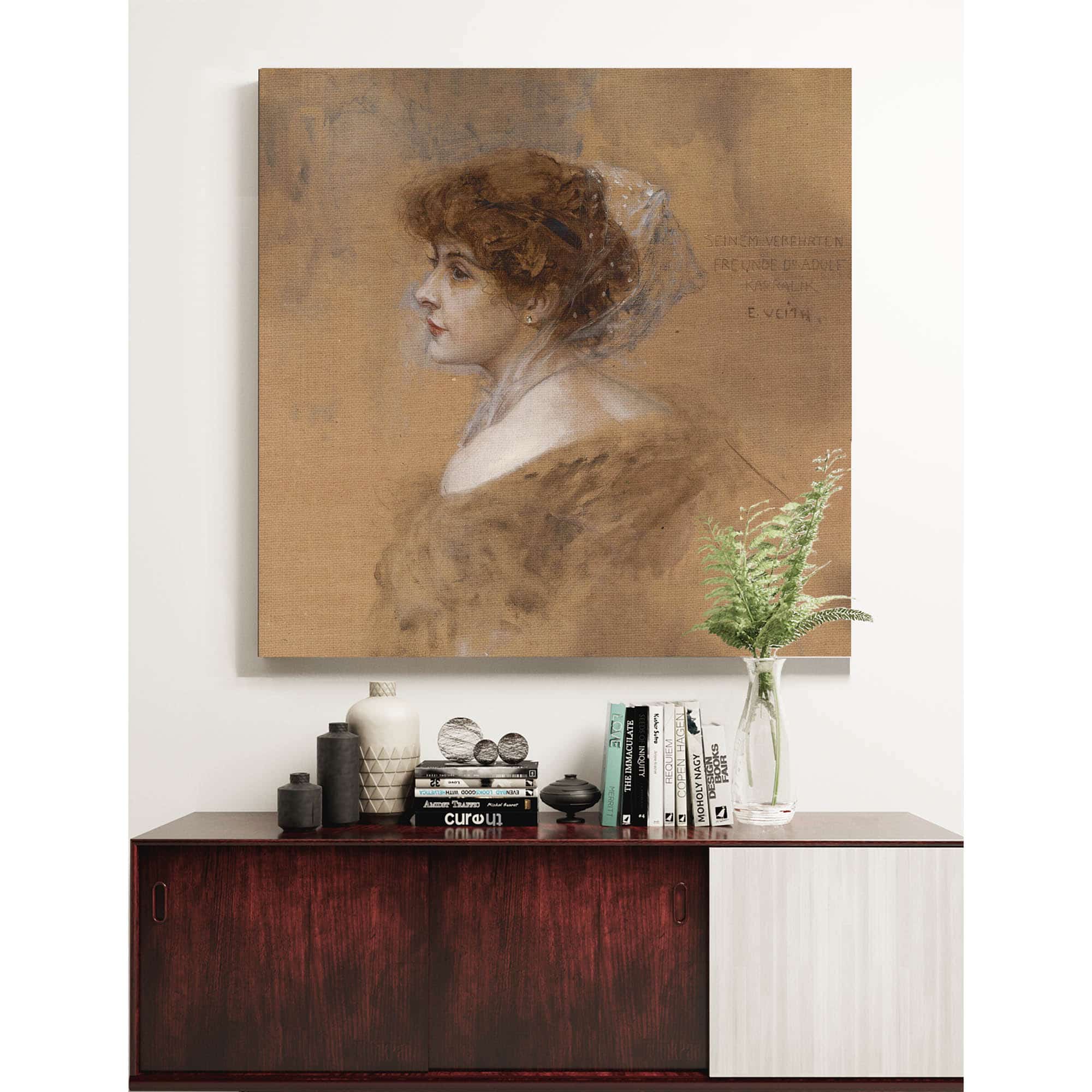 Dreiviertelportrat Einer Jungen Frau by Eduard Veith - Image 5