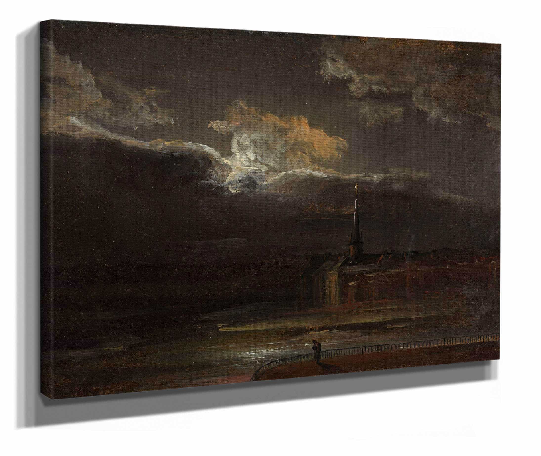 Dresden In Moonlight by Johan Christian Dahl - Image 2