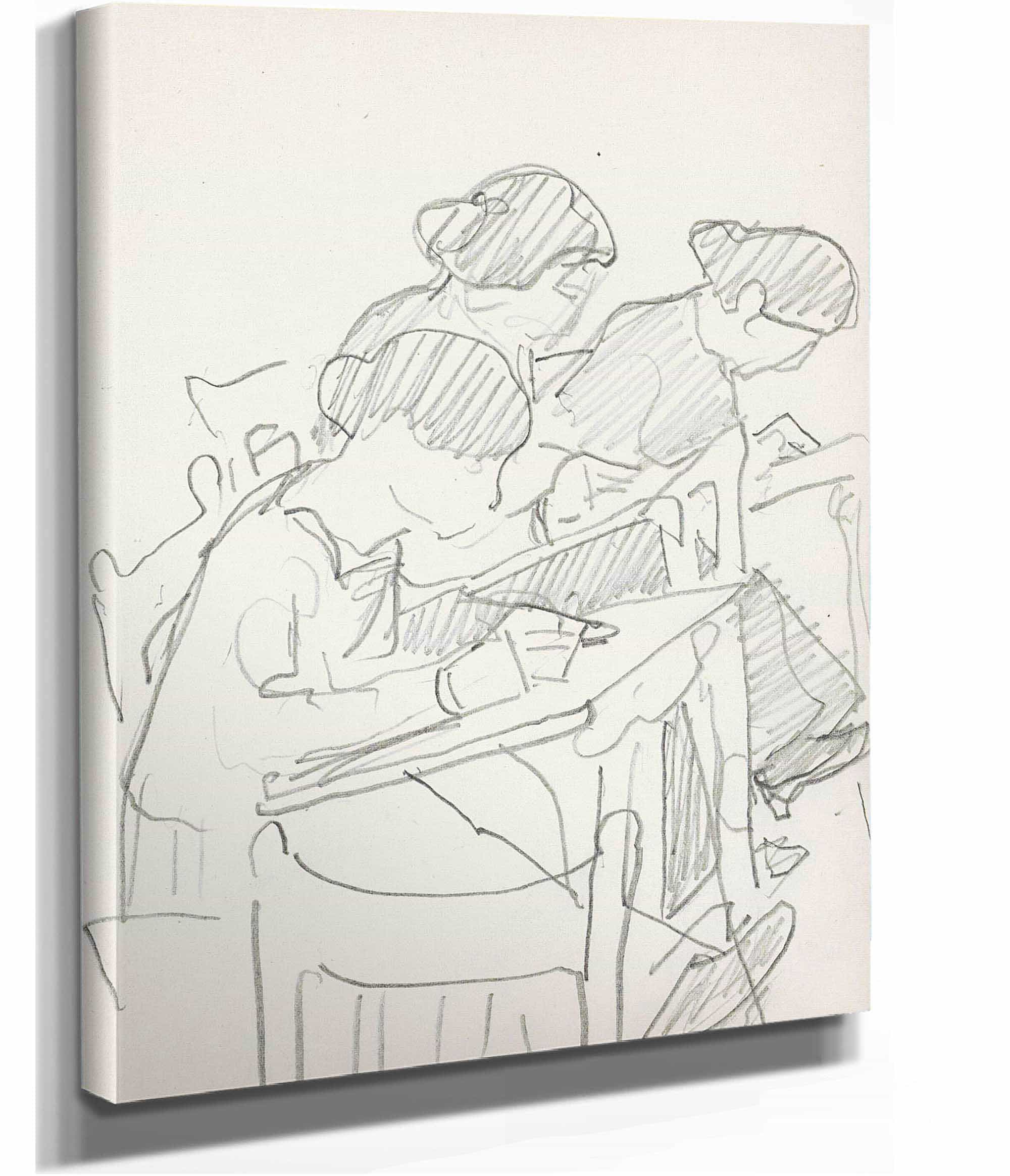 Drie Vrouwen In Een Tekenklas by Reijer Stolk - Image 2