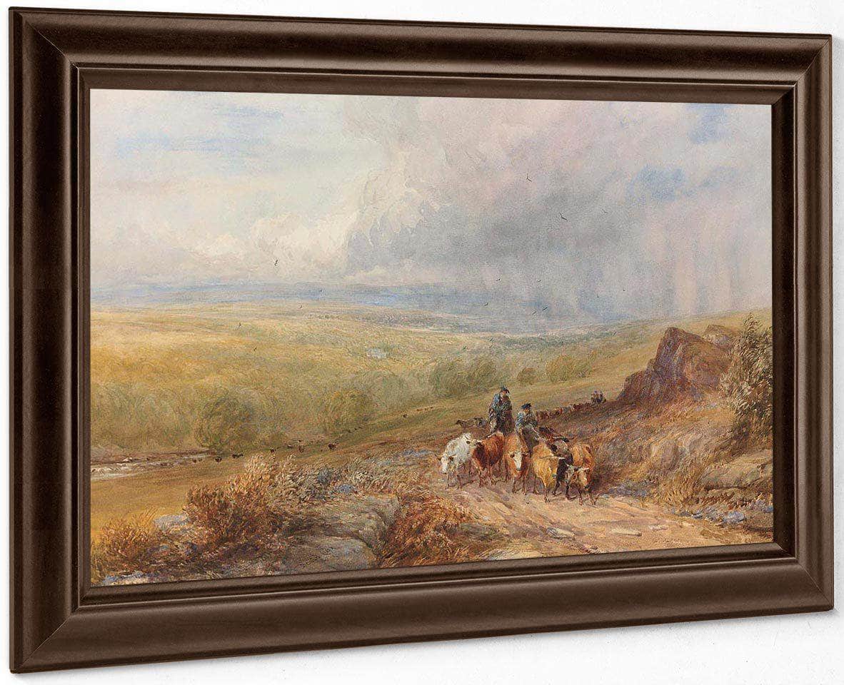 Drovers Near Barden Castle On The Wharfe Yorkshire By David Cox - Image 4