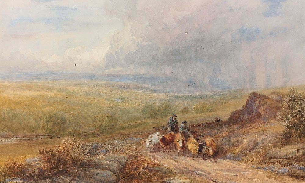 Drovers Near Barden Castle On The Wharfe Yorkshire By David Cox - Image 5