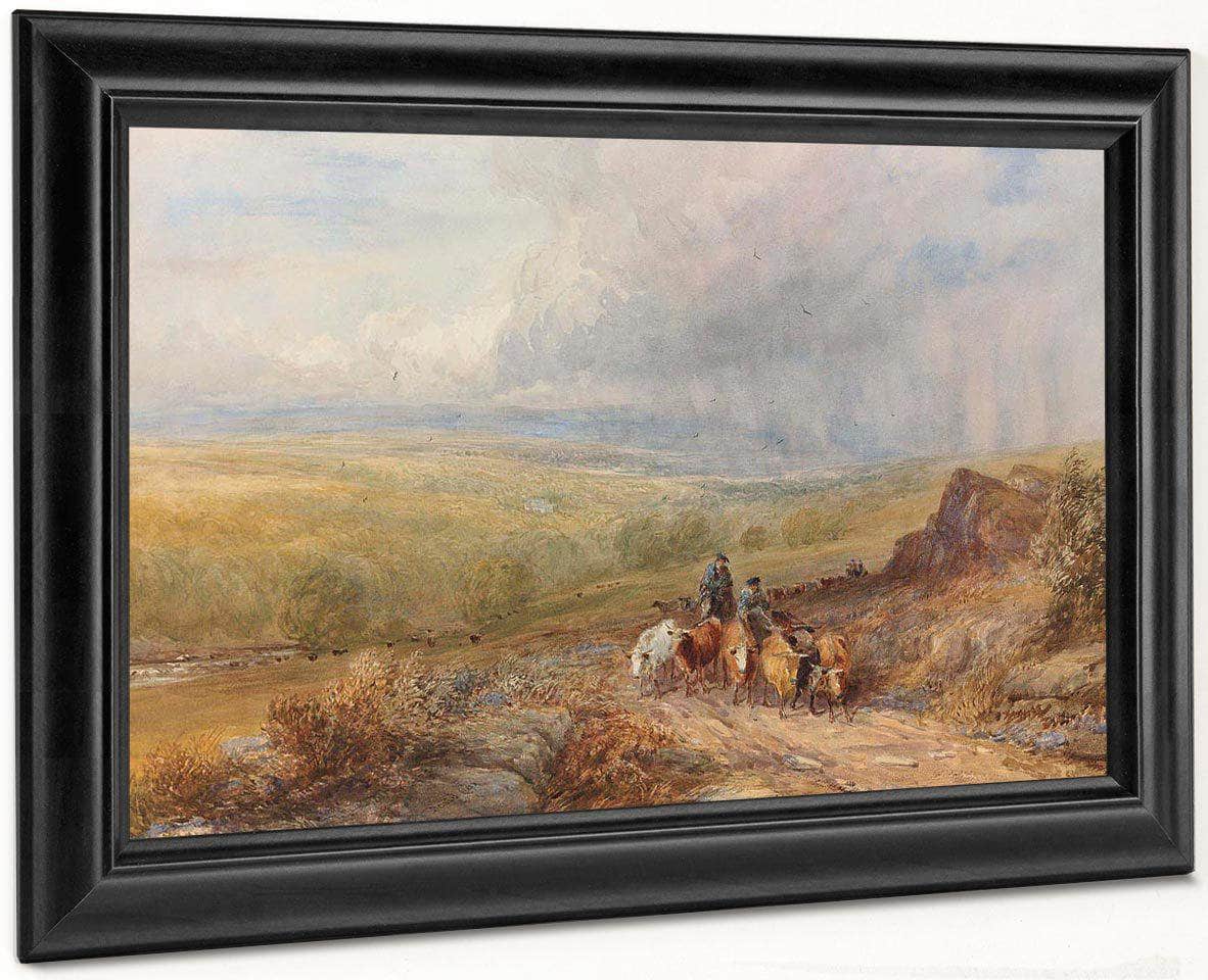 Drovers Near Barden Castle On The Wharfe Yorkshire By David Cox - Image 6