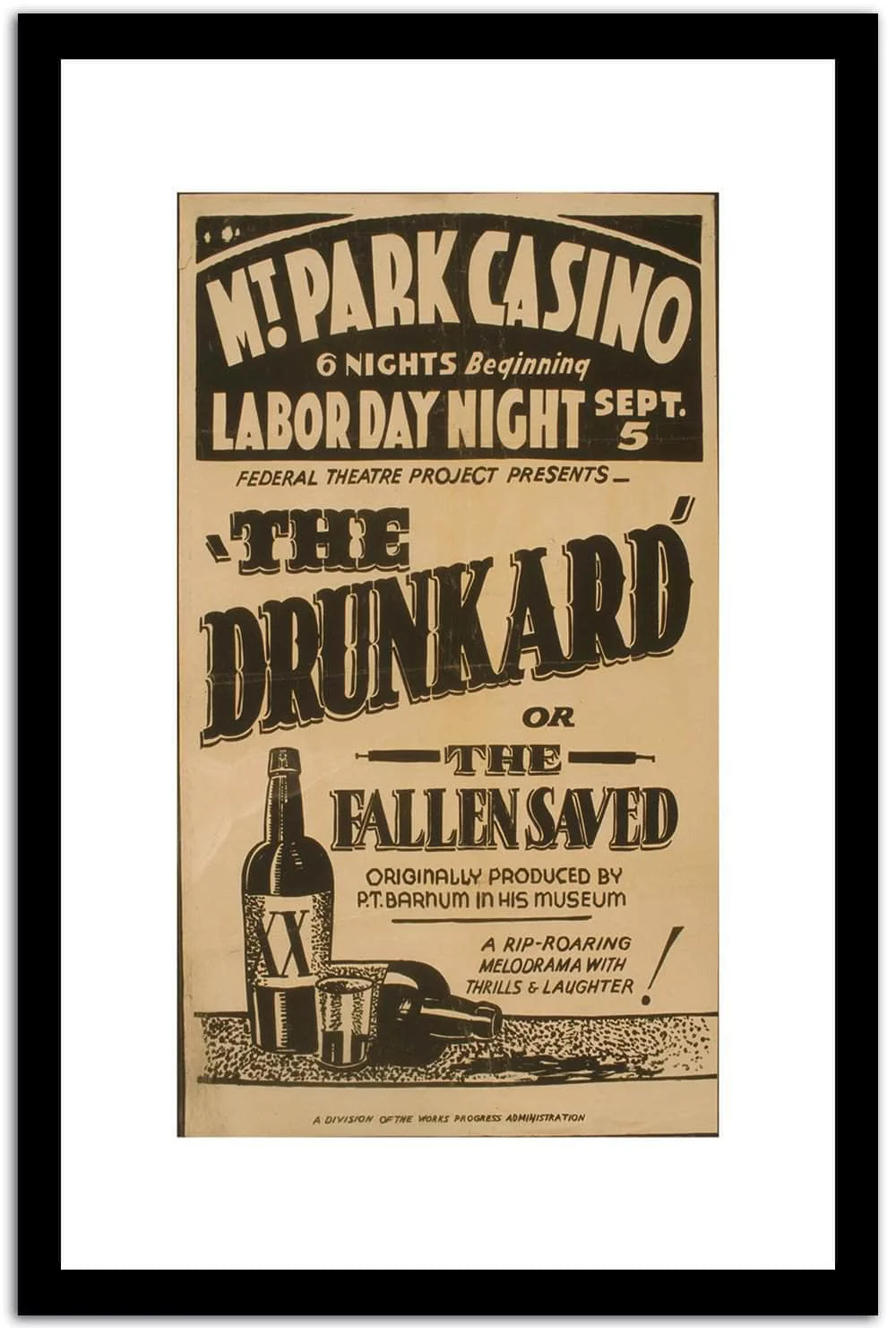 Drunkard Vintage Poster