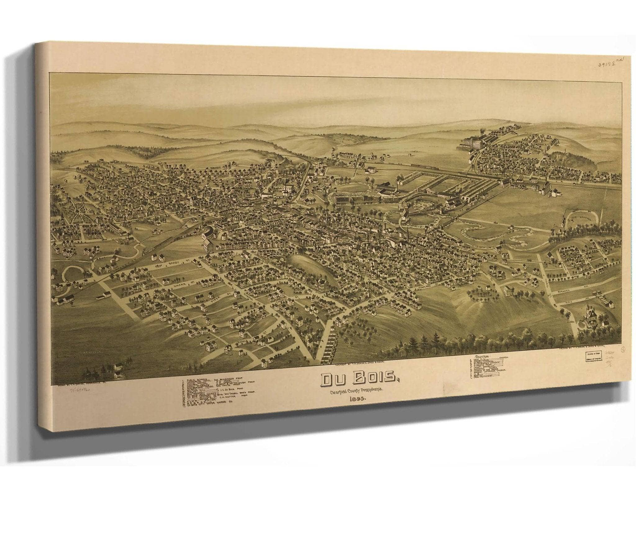 Du Bois Clearfield County Pennsylvania 1895 State Of Pennsylvania