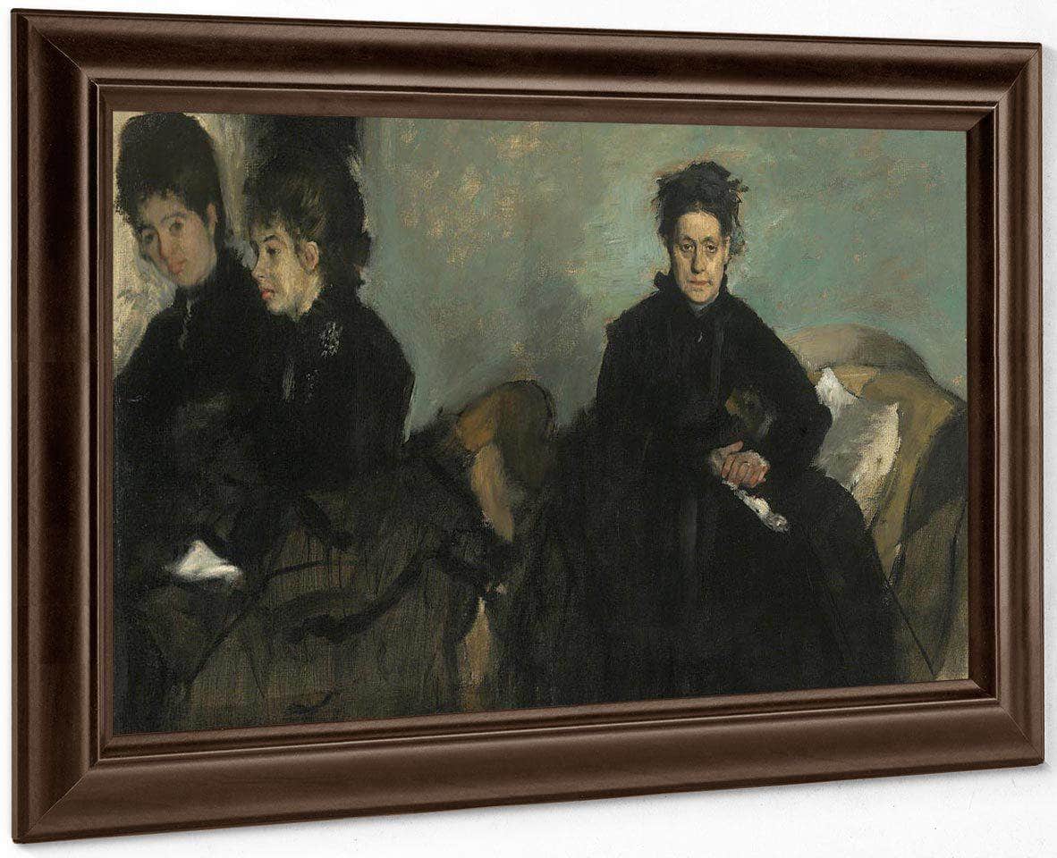Duchessa Di Montejasi With Her Daughters, Elena And Camilla By Edgar Degas - Image 4