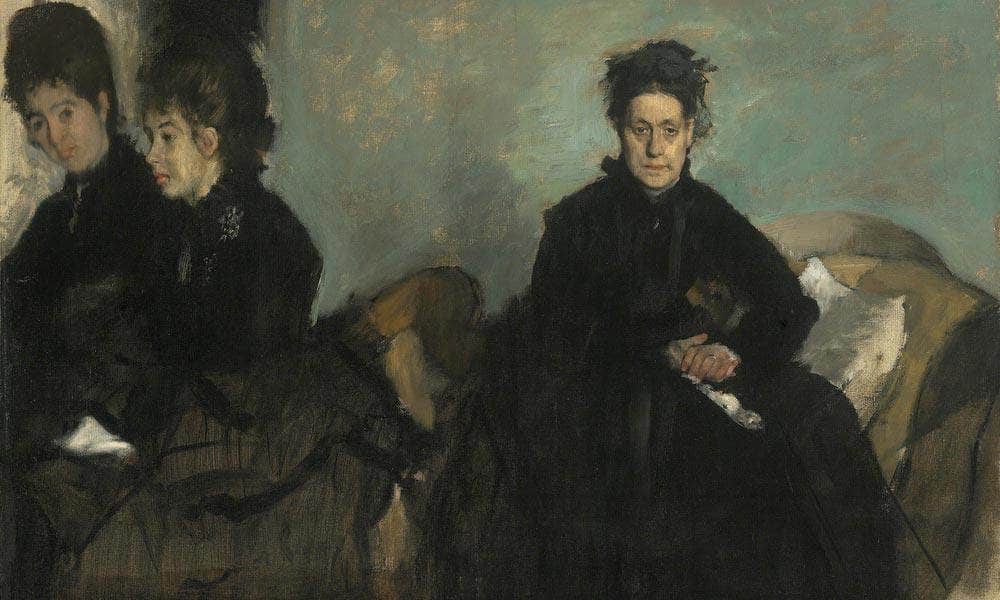 Duchessa Di Montejasi With Her Daughters, Elena And Camilla By Edgar Degas - Image 5