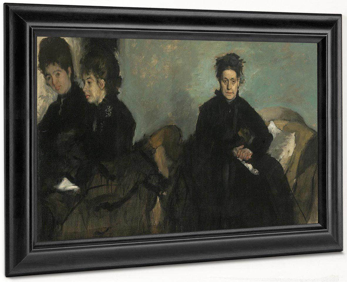 Duchessa Di Montejasi With Her Daughters, Elena And Camilla By Edgar Degas - Image 6