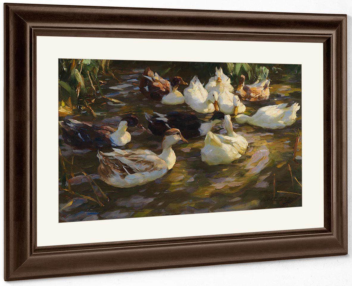 Ducks In The Pond By Alexander Koester - Image 4