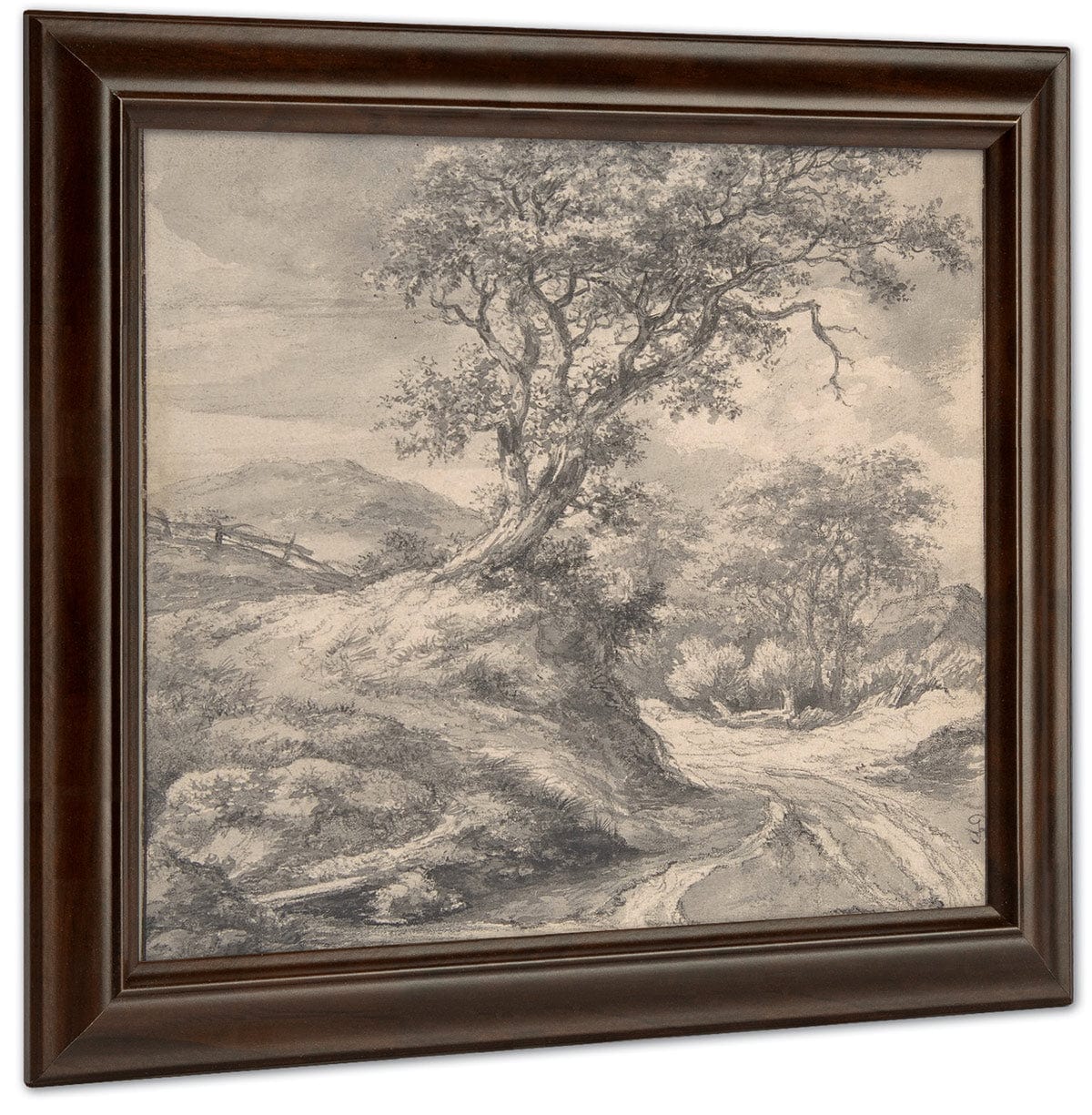 Dune Landscape With Oak Tree By Jacob Van Rusdael - Image 4