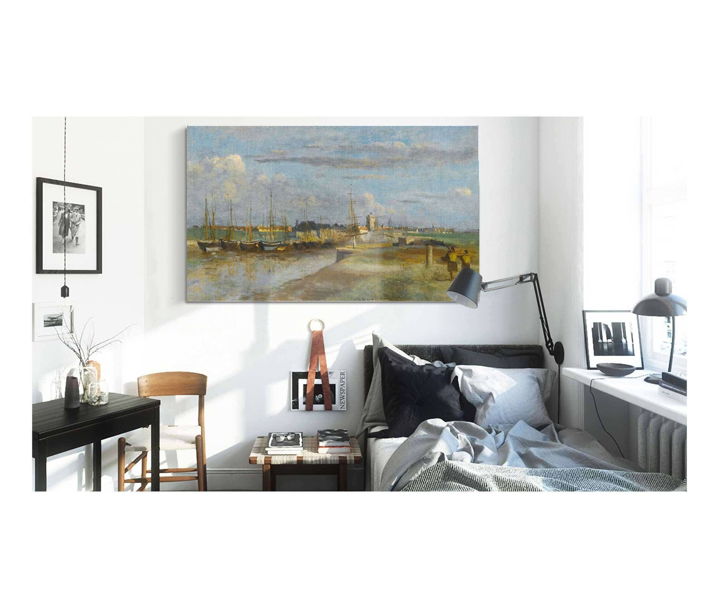 Dunkerque Larriere Port by Jean Baptiste Camille Corot - Image 3