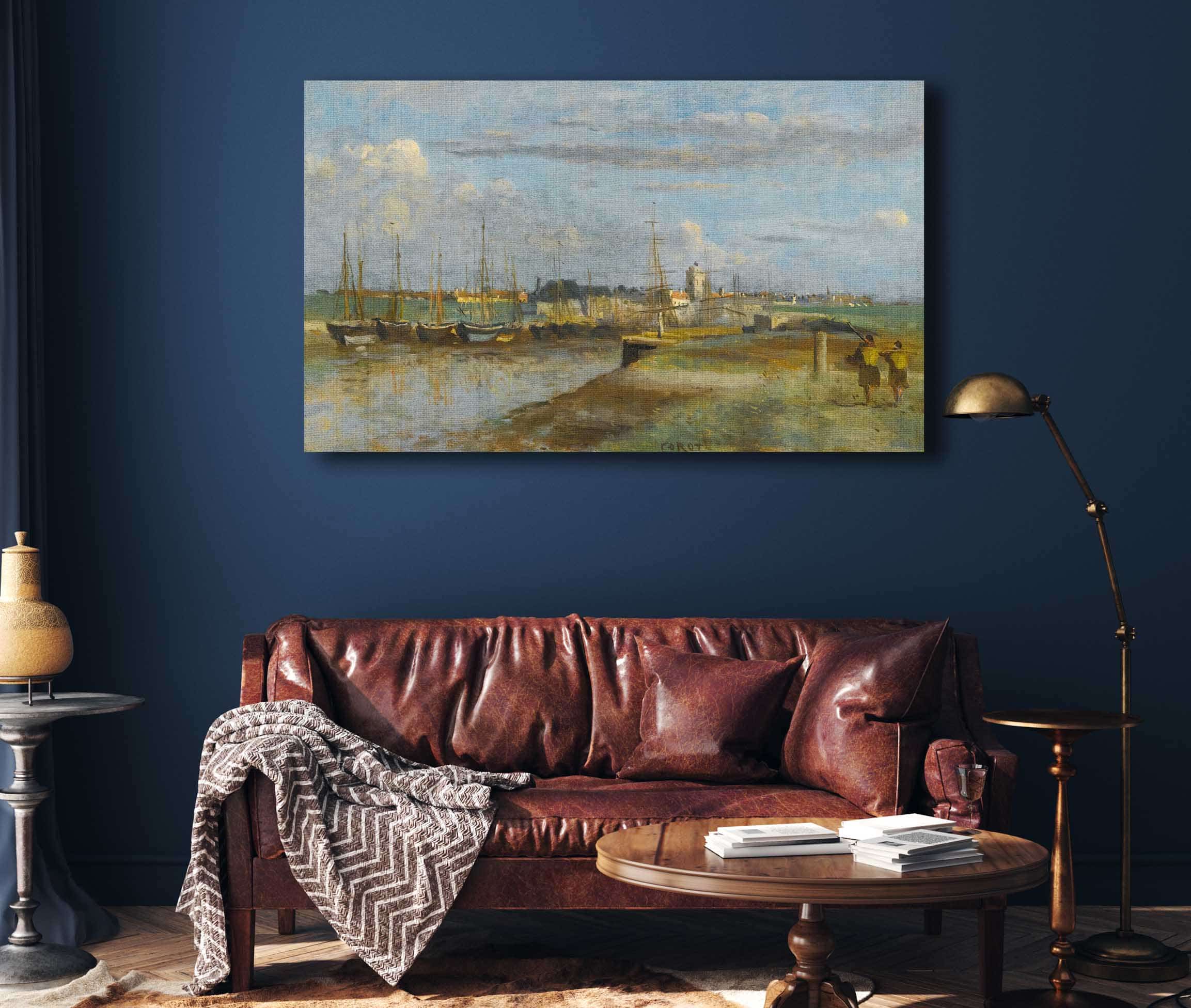 Dunkerque Larriere Port by Jean Baptiste Camille Corot - Image 4