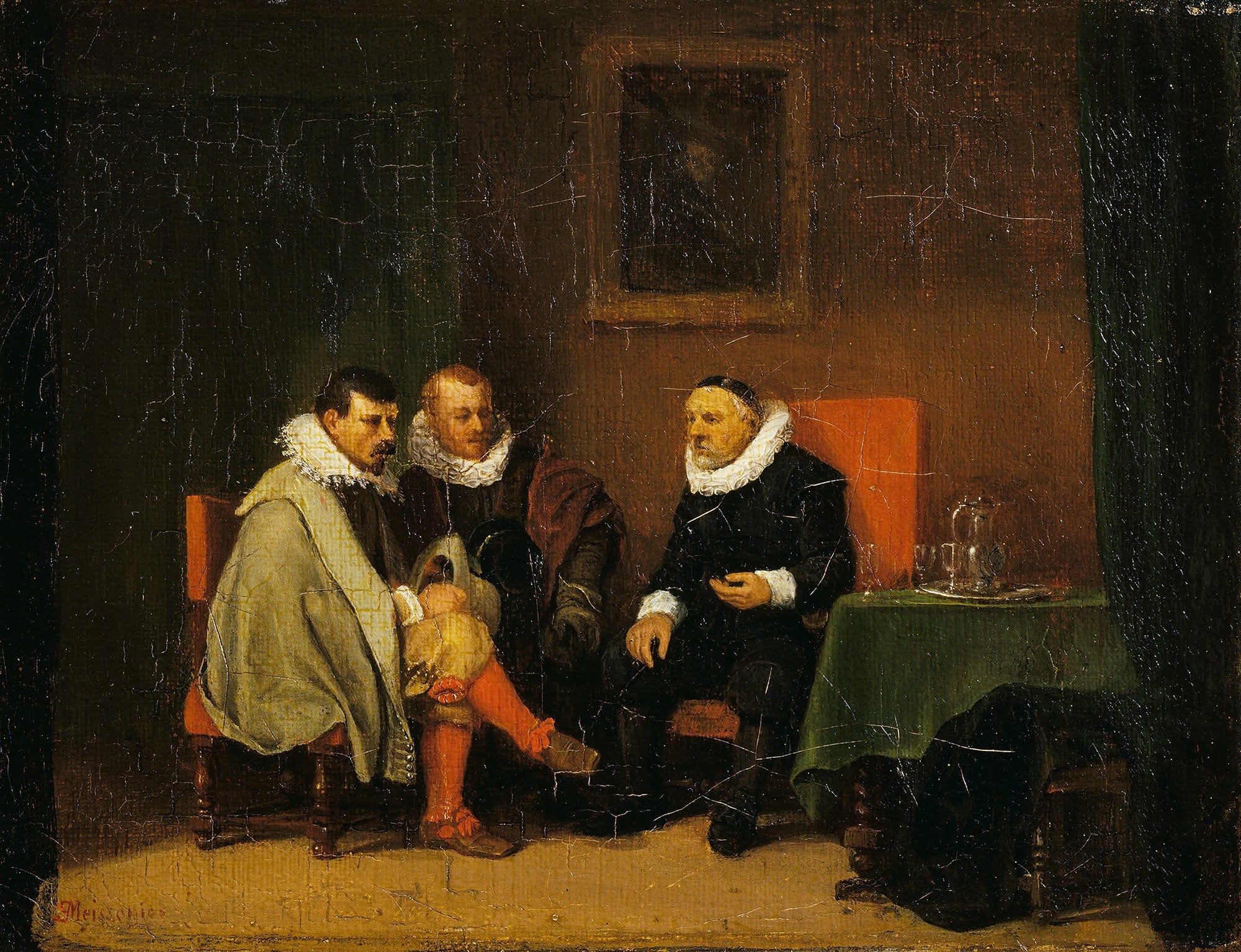 Dutch Burghers by Ernest Meissonier - Image 2
