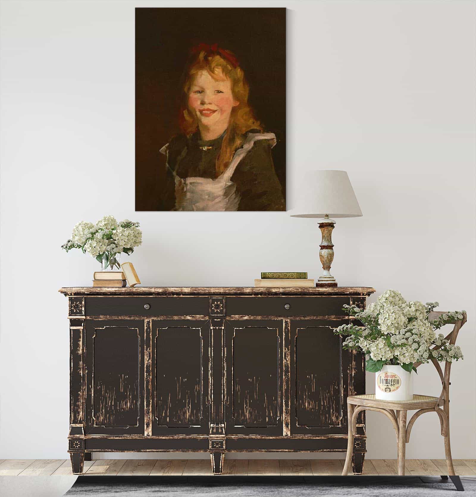 Dutch Girl by Robert Henri - Image 4