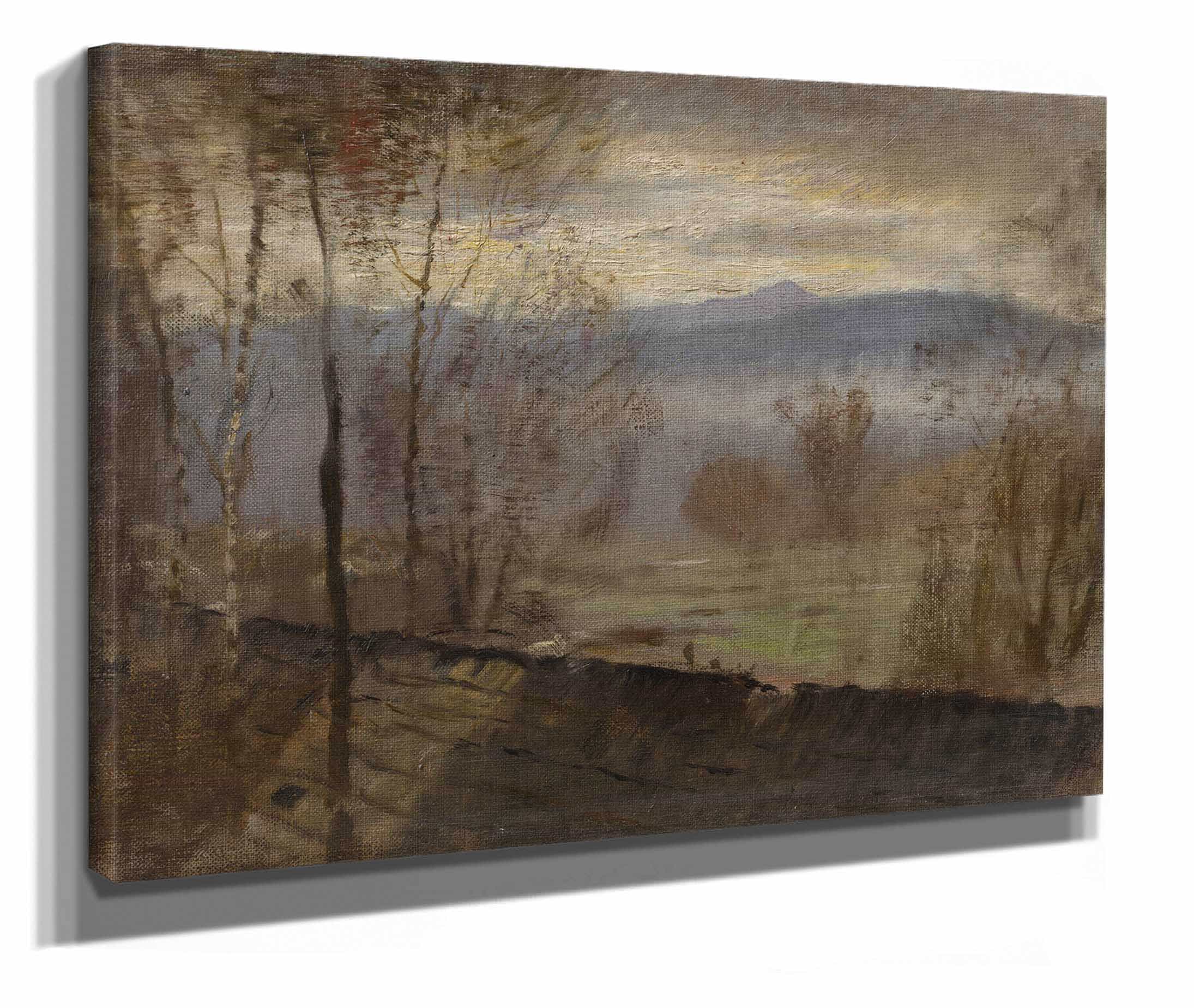 Early Evening Landscape With A River by Ladislav Mednyanszky - Image 2