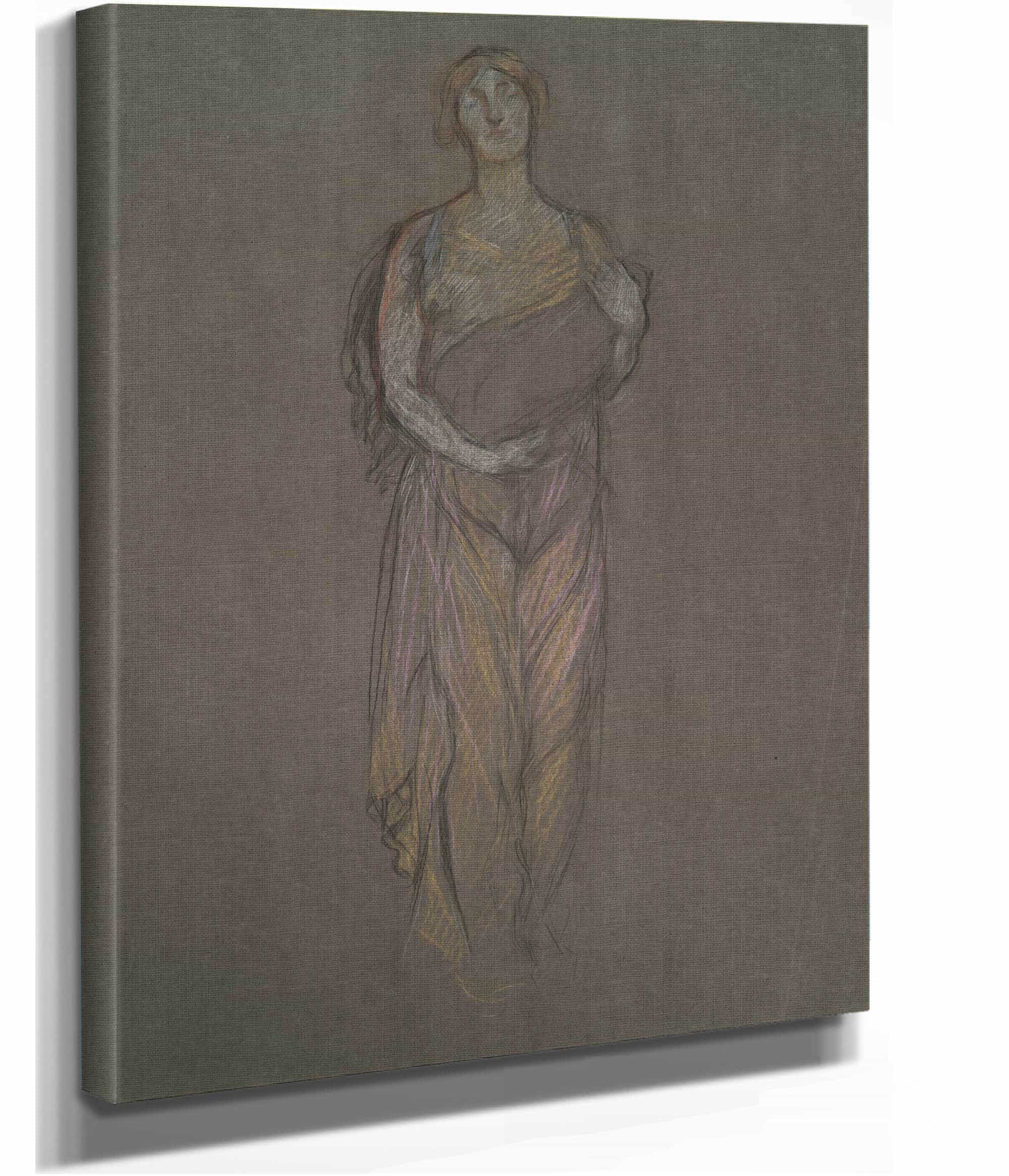 Early Study For The Infancy Of Galahad by Edwin Austin Abbey - Image 2