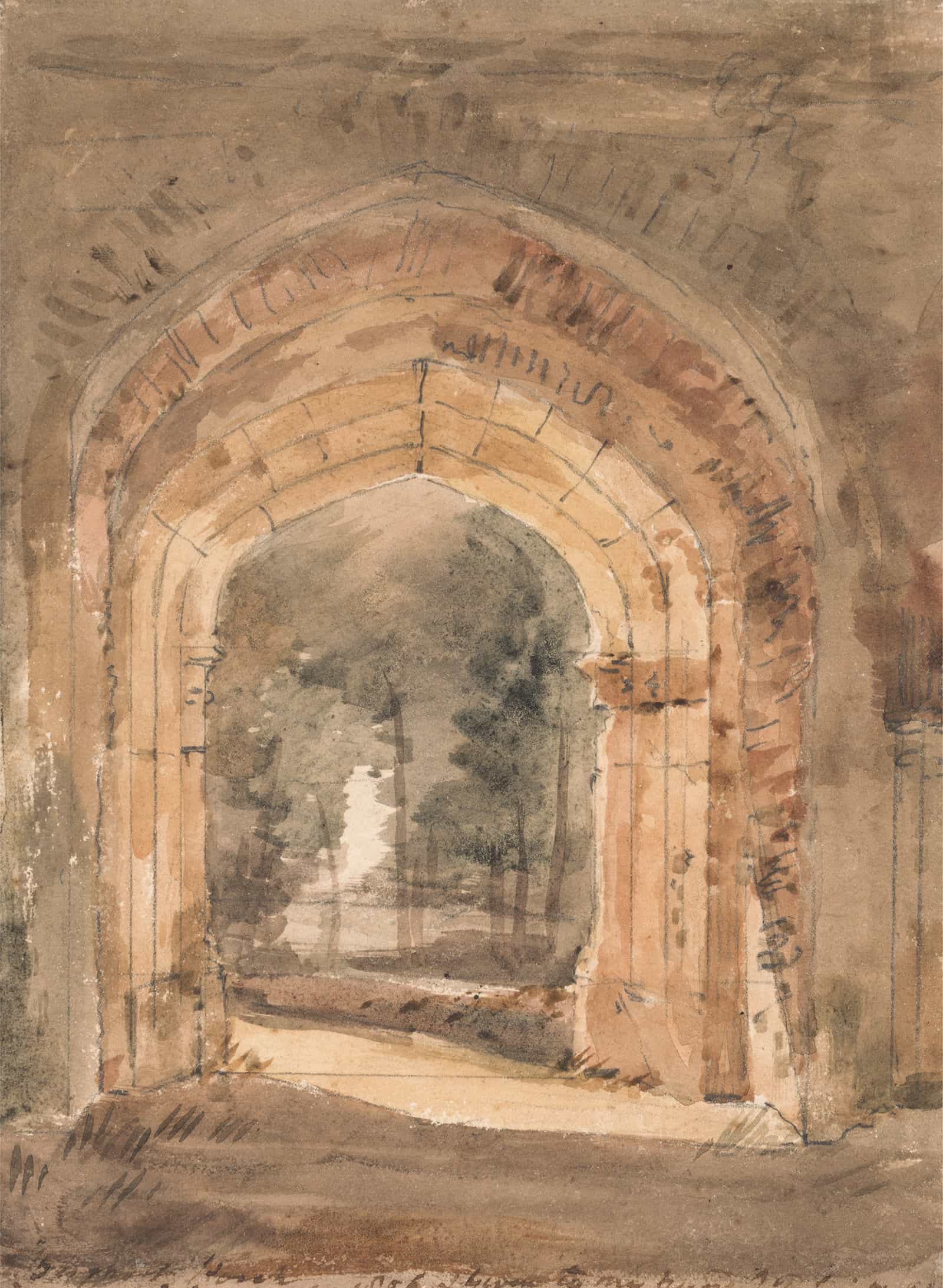 East Bergholt Church Looking Out The South Archway Of The Ruined Tower by John Constable - Image 2
