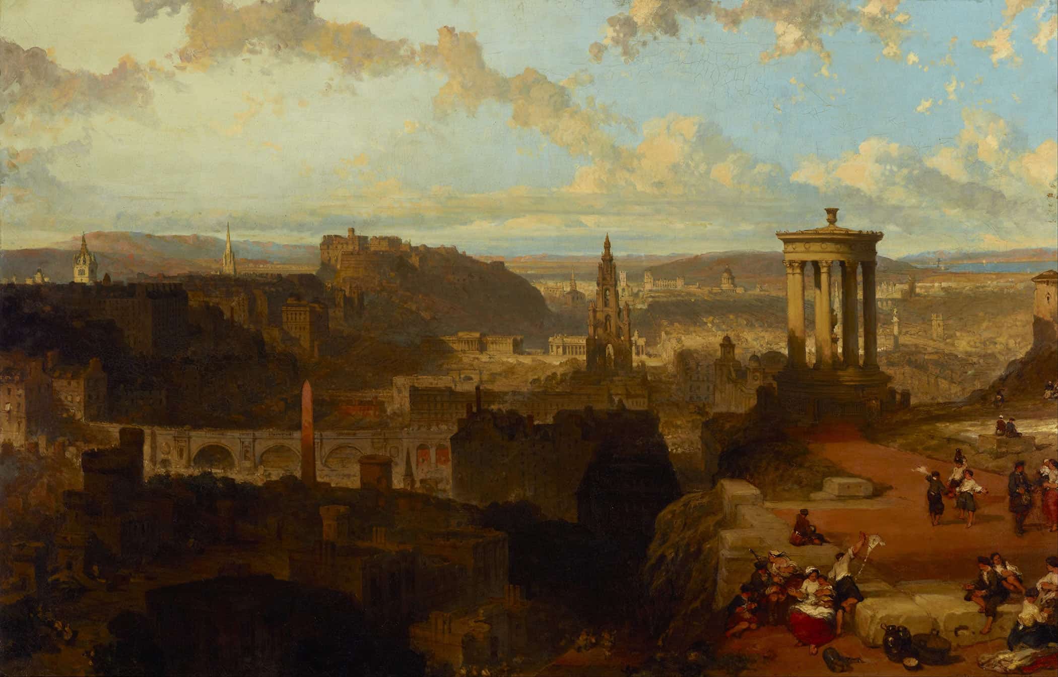 Edinburgh From The Calton Hill by David Roberts - Image 2