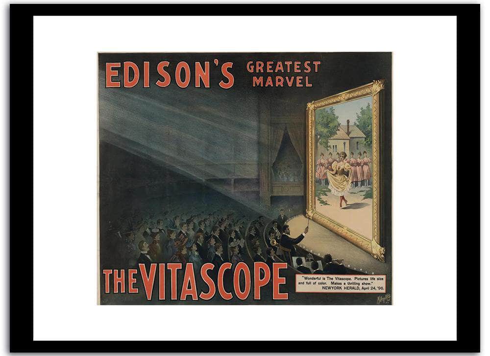 Edison's The Vitascope Vintage Poster
